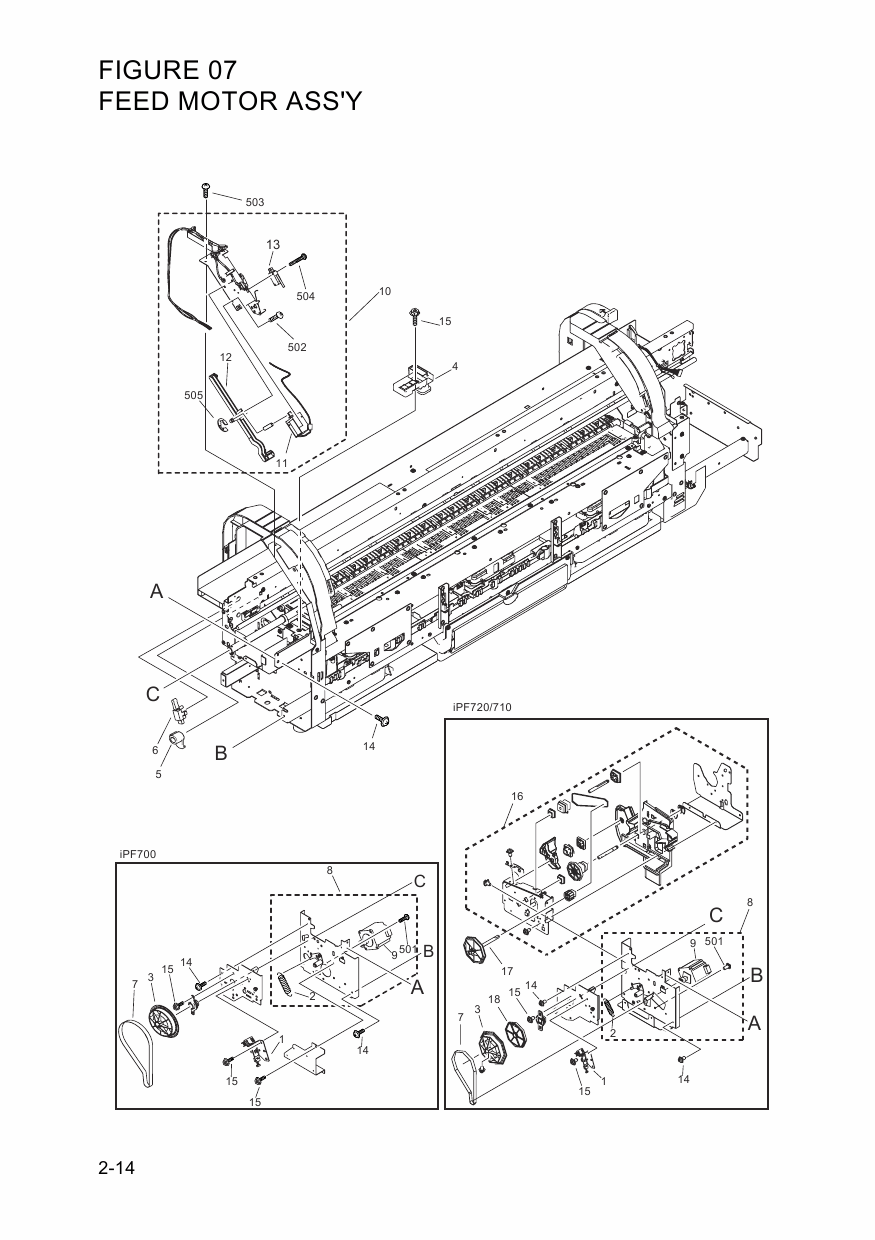 Canon imagePROGRAF iPF-720 710 700 Parts Catalog Manual-3